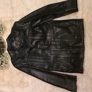 Raffelio Golden Collection Men's Leather Blazer Sport Coat